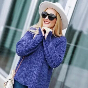 So Soft Chenille Sweater Top Fall winter Knitwear